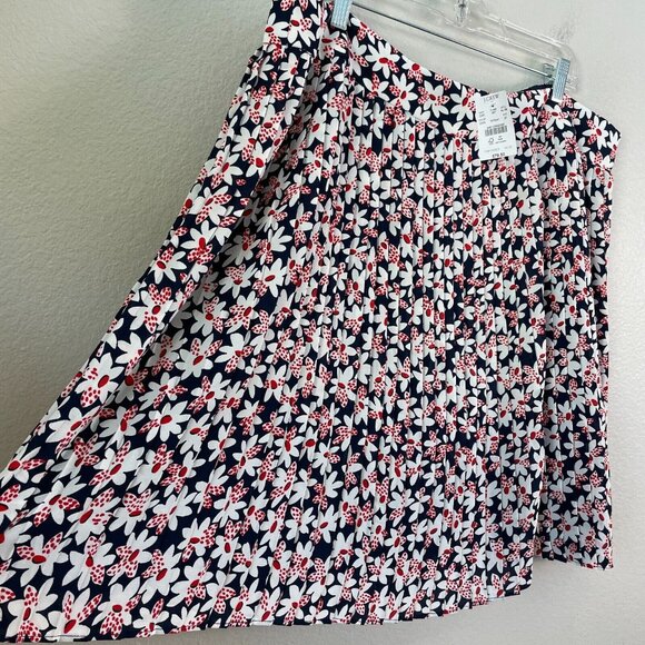 NEW $79 J Crew Womens Plus 20 Ditsy Floral Pleated Mini Skirt - Picture 2 of 10